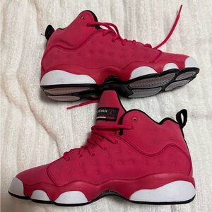Jordan Air Big Kids Jumpman Team Ii 820276-600 (4.5) Pink